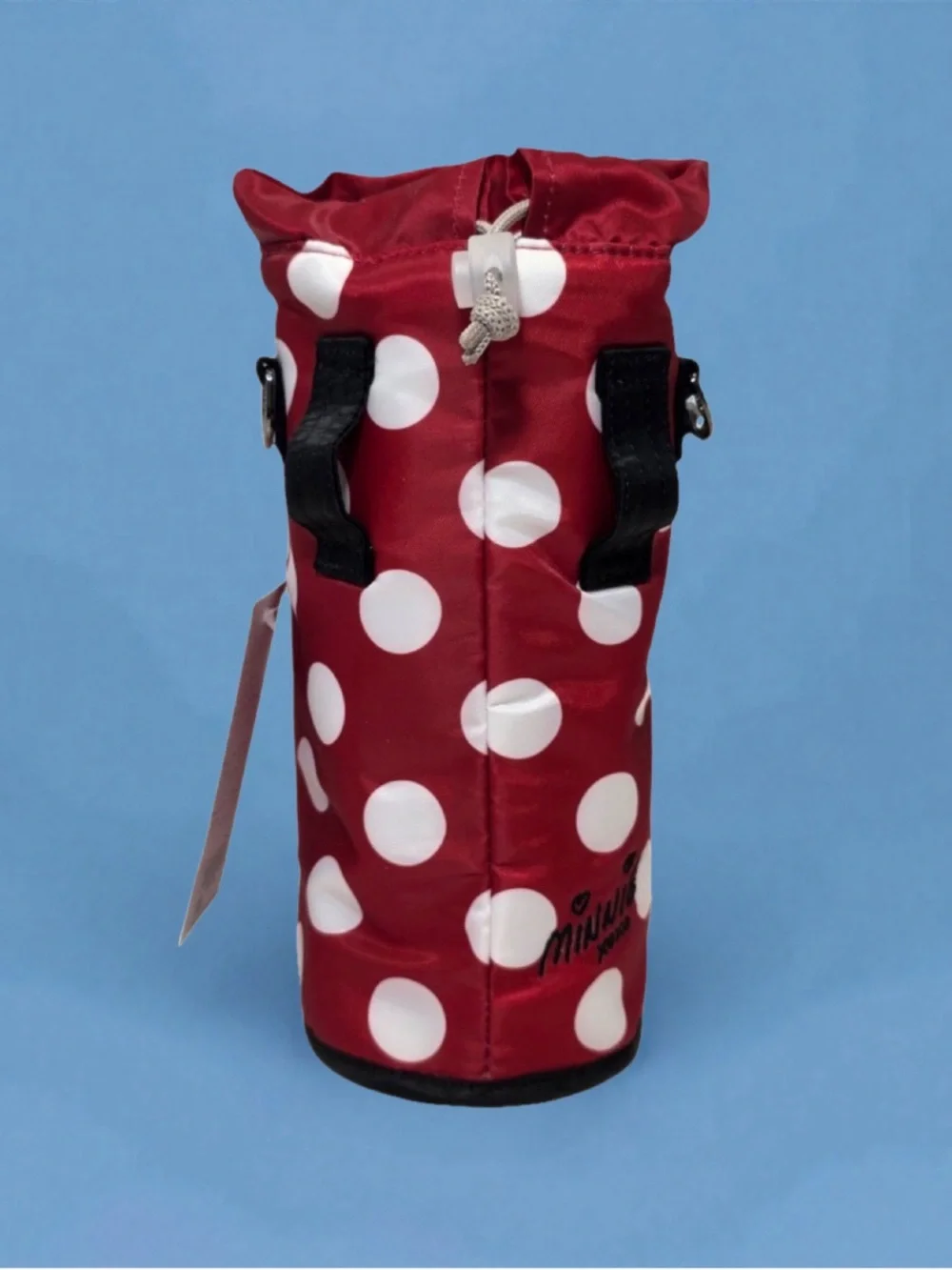 Disney Parks Minnie Mouse Lug Water Bottle Holder Bag